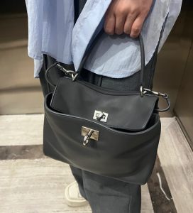 Balenciaga 24 Rodeo Bag Mini-black&silver