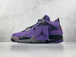 Travis Scott x Air Jordan 4 Retro 'Purple Suede - Black Midsole'