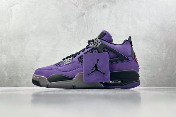 Travis Scott x Air Jordan 4 Retro 'Purple Suede - Black Midsole'