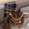 Chanel 22 Mini Handbag leather texture Leopard Print