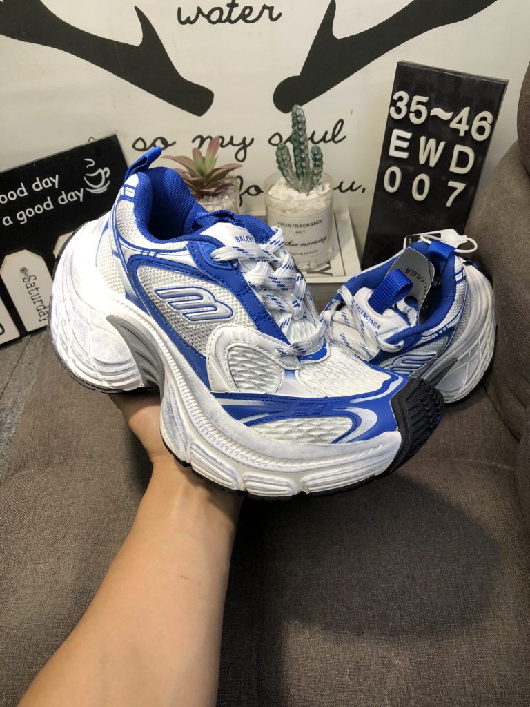 BALENCIAGA 10XL SNEAKER IN BLUE/WHITE