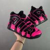 Nike Air More Uptempo Black Pink sneakers with iconic 'AIR' branding