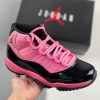 Air Jordan 11 Retro Black Pink Patent Leather — Side Profile View
