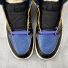 wsxc1779704651582_6 Air Jordan 1 High OG SP Union Fragment Design top-down view showing perforated royal blue toe box and purple speed-lace toggle system
