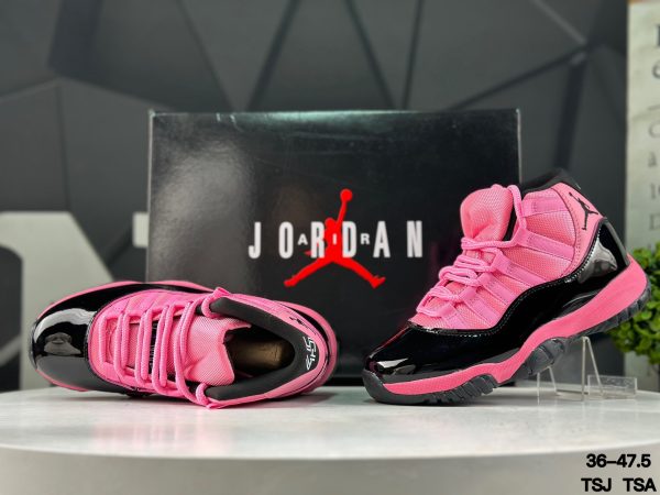 微信图片_20260522093240_46_19 Air Jordan 11 Black Pink with Jordan Brand Box — Jumpman Logo Visible on Heel and Box