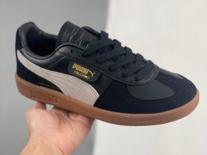 PUMA Palermo Special white Formstrip side profile on gum sole — lateral view