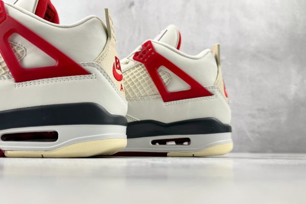 wsxc1781258399665_7 Nike BIKE Air heel embroidery detail on Jordan 4 Brick After Brick white leather