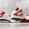 wsxc1781258399666_5 Jordan x Nigel Sylvester Air Jordan 4 Brick After Brick white and red sneakers side view