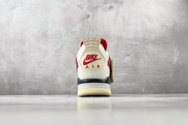 wsxc1781258399666_8 Nike BIKE Air embroidered heel panel close-up on Jordan 4 Brick After Brick