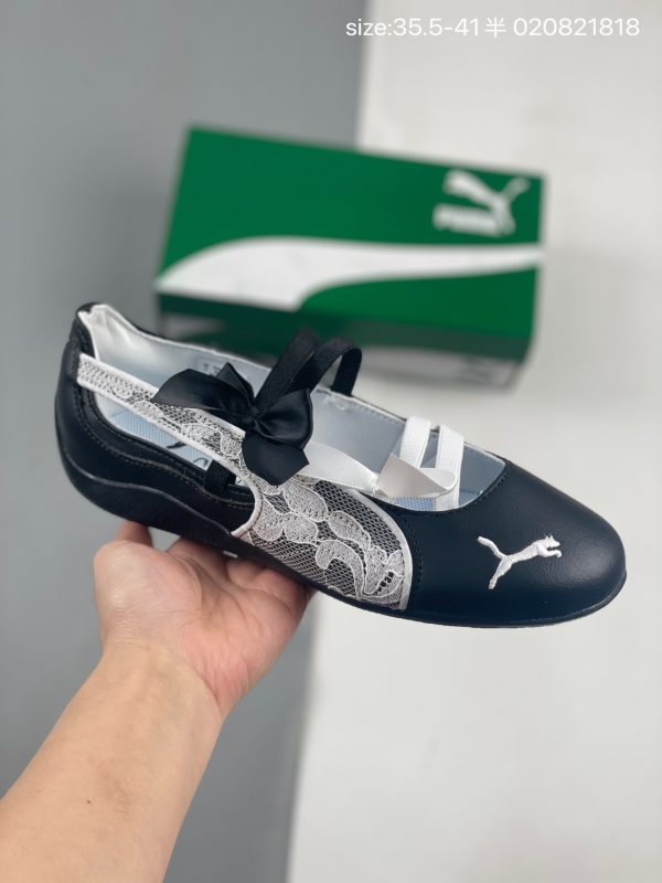 img_8d5a3c5f_20260207_i1770479946329_4037_0_0.jpg Black PUMA ballet sneaker with white lace and embroidered logo
